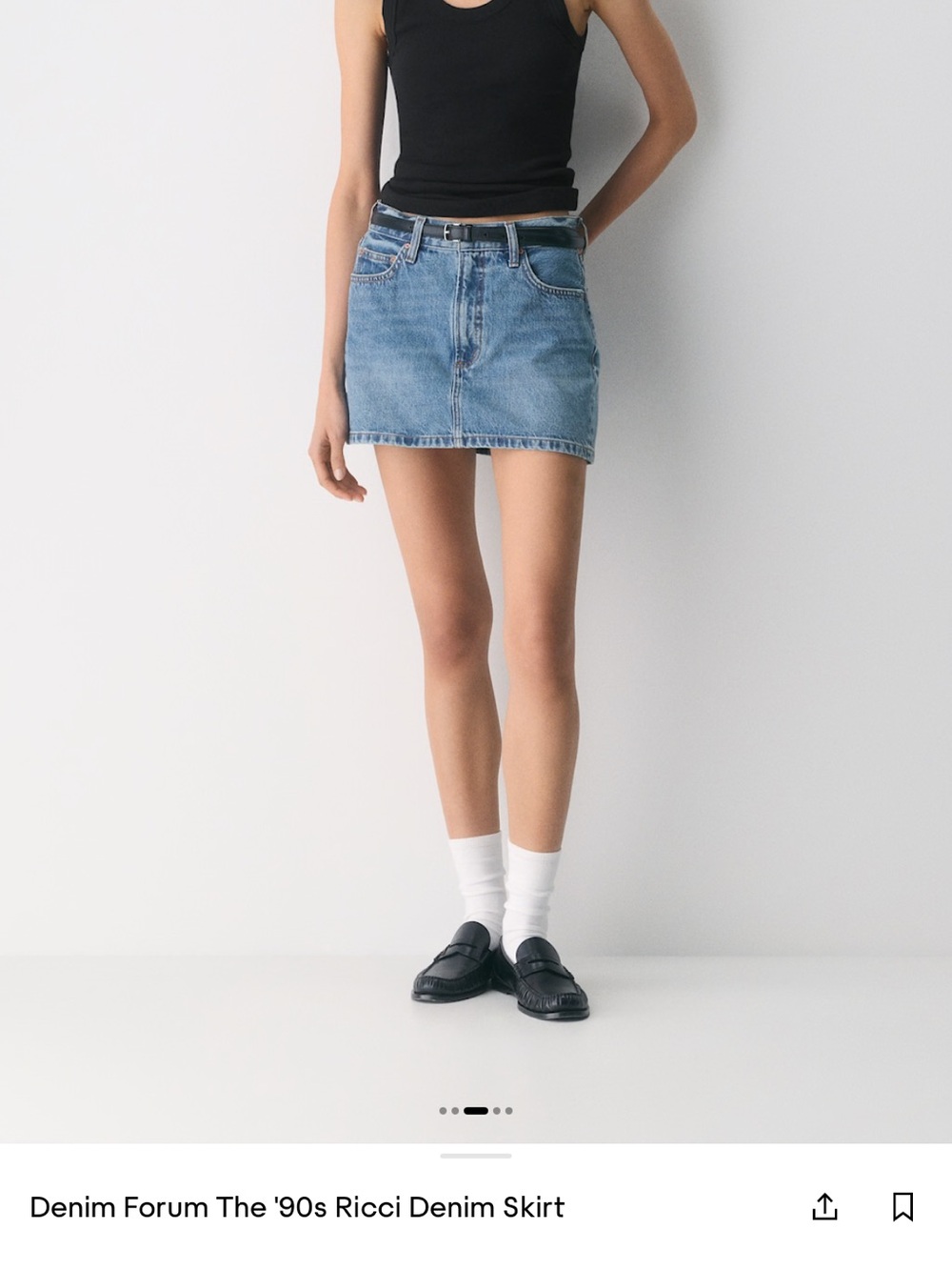 Denim Forum ‘90s Ricci Denim Mini Skirt